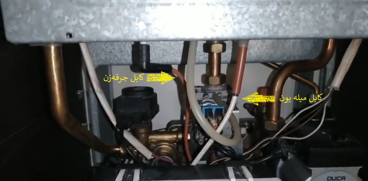 کابل میله یون و جرقه زن